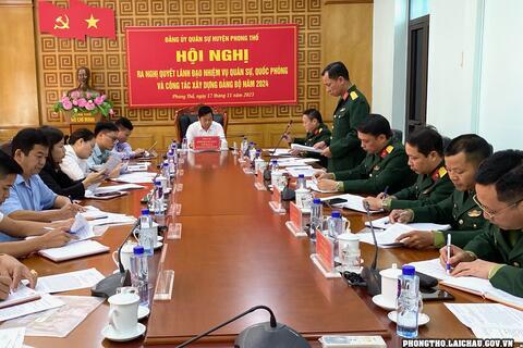 Đảng ủy quân sự 789bet sòng bài trực tuyến
 ra nghị quyết lãnh đạo nhiệm vụ quân sự quốc phòng và công tác xây dựng Đảng bộ năm 2024.