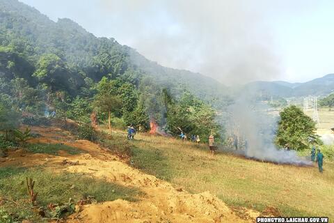 Ghi nhận Diễn tập ứng phó cháy rừng và tìm kiếm cứu nạn xã Nậm Xe năm 2023