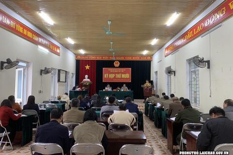 HĐND Thị trấn Phong Thổ tổ chức kỳ họp thứ X, khóa XXI, nhiệm kỳ 2021-2026